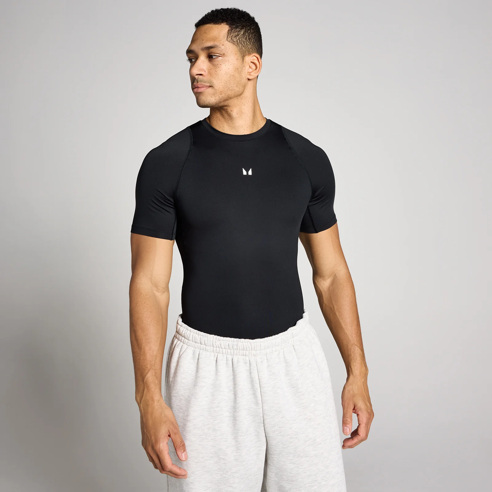 MP Men's Training Short Sleeve Baselayer - Black - M Slika 1