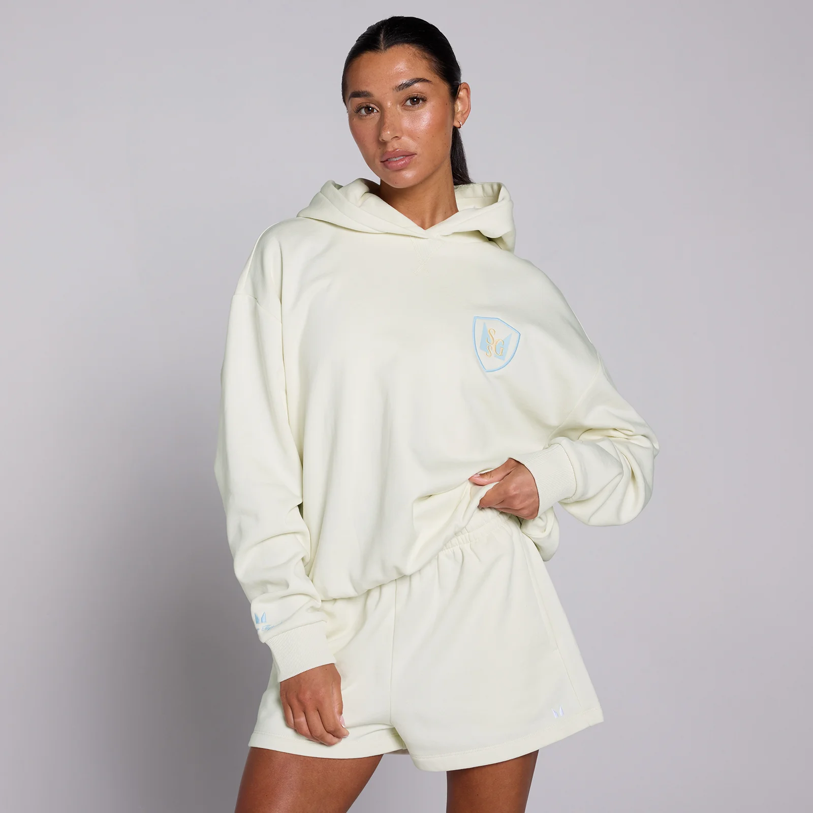 MP Women's Basics SGS Graphic Oversized Hoodie - Mist - XXL Slika 1