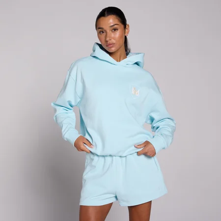 MP Women's Basics SGS Graphic Oversized Hoodie - Baby Blue