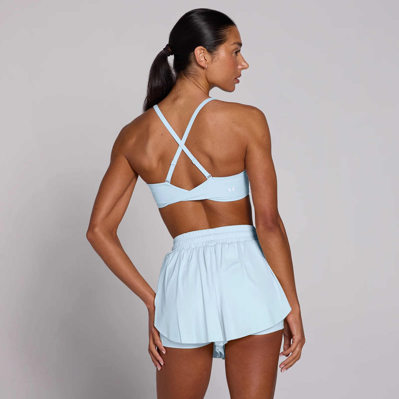 MP Women's Tempo Twist Back Sports Bra - Baby Blue - L Slika 1