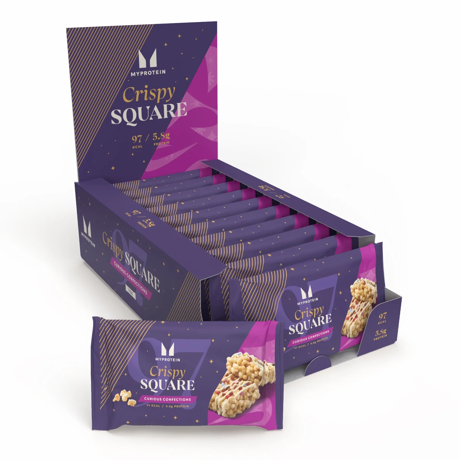 Crispy Square – Curious Confections - 10Pločice - Curious Confections Slika 1