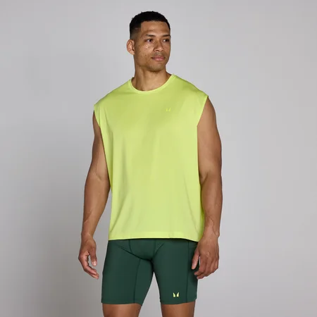 MP muška Hybrid oversized majica bez rukava s mrežom - Svijetlo zelena