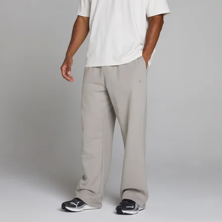 Oversized trenerka sa ravnim nogavicama - Svijetlo siva