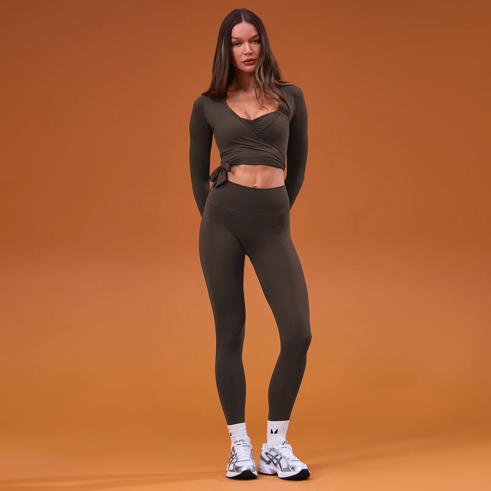 MP Ženski Tempo Wrap Top - Kakao - XS Slika 1
