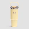 Myprotein boca od recikliranog metala sa ručkom i slamkom 900ml - Bež