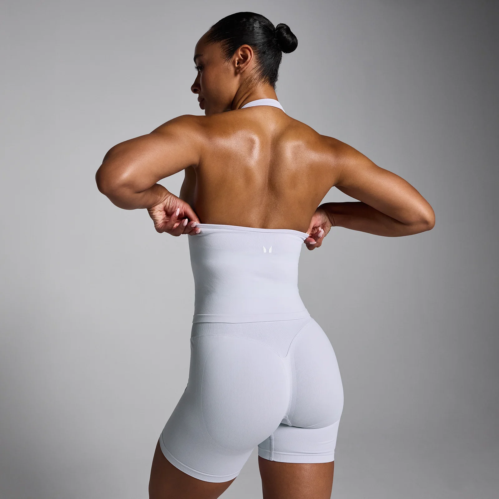 MP Ženska Tempo Seamless Halter Majica - Chalk Dust - S Slika 2