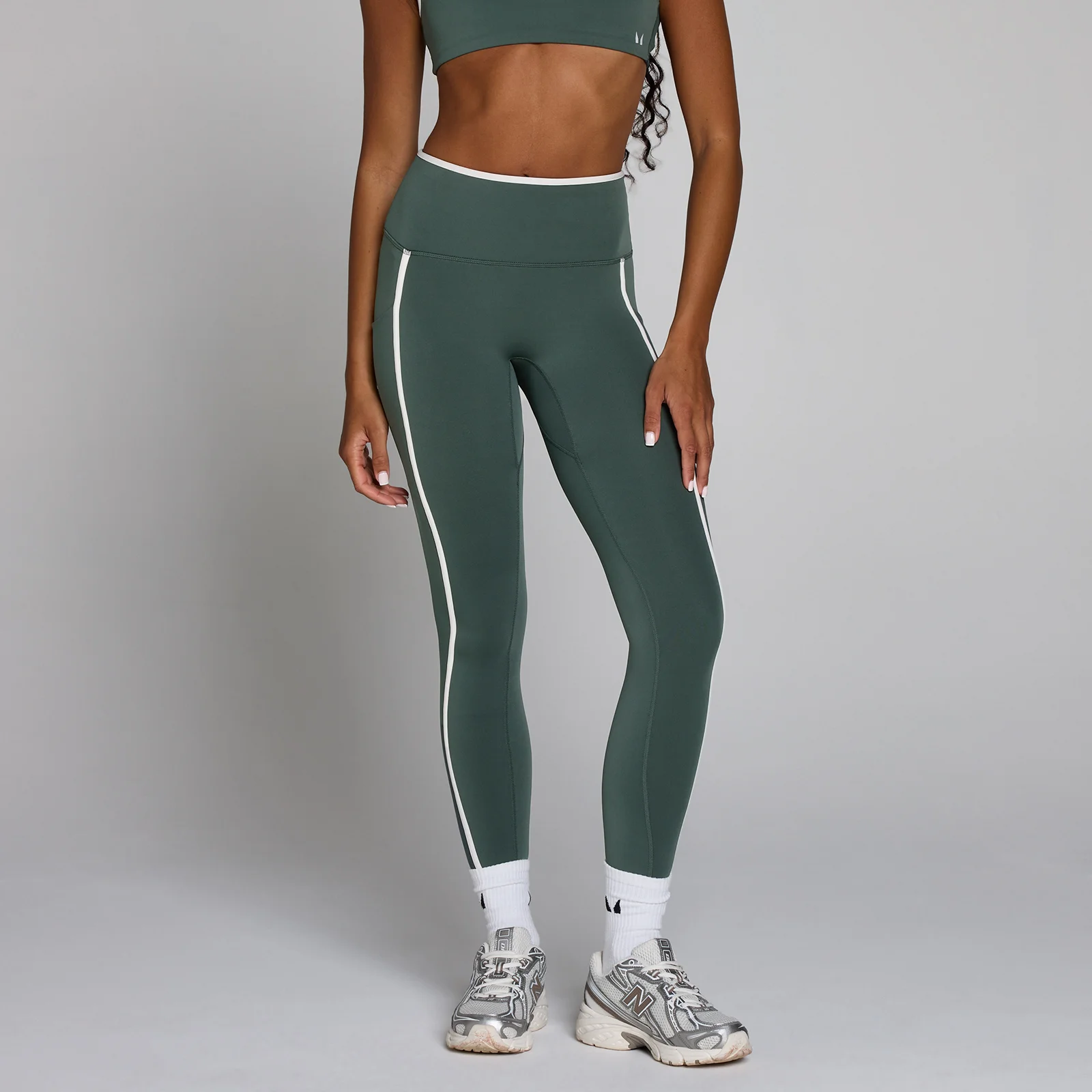 MP Women's Velocity Contrast Legging - Cloudy Green - M Slika 1