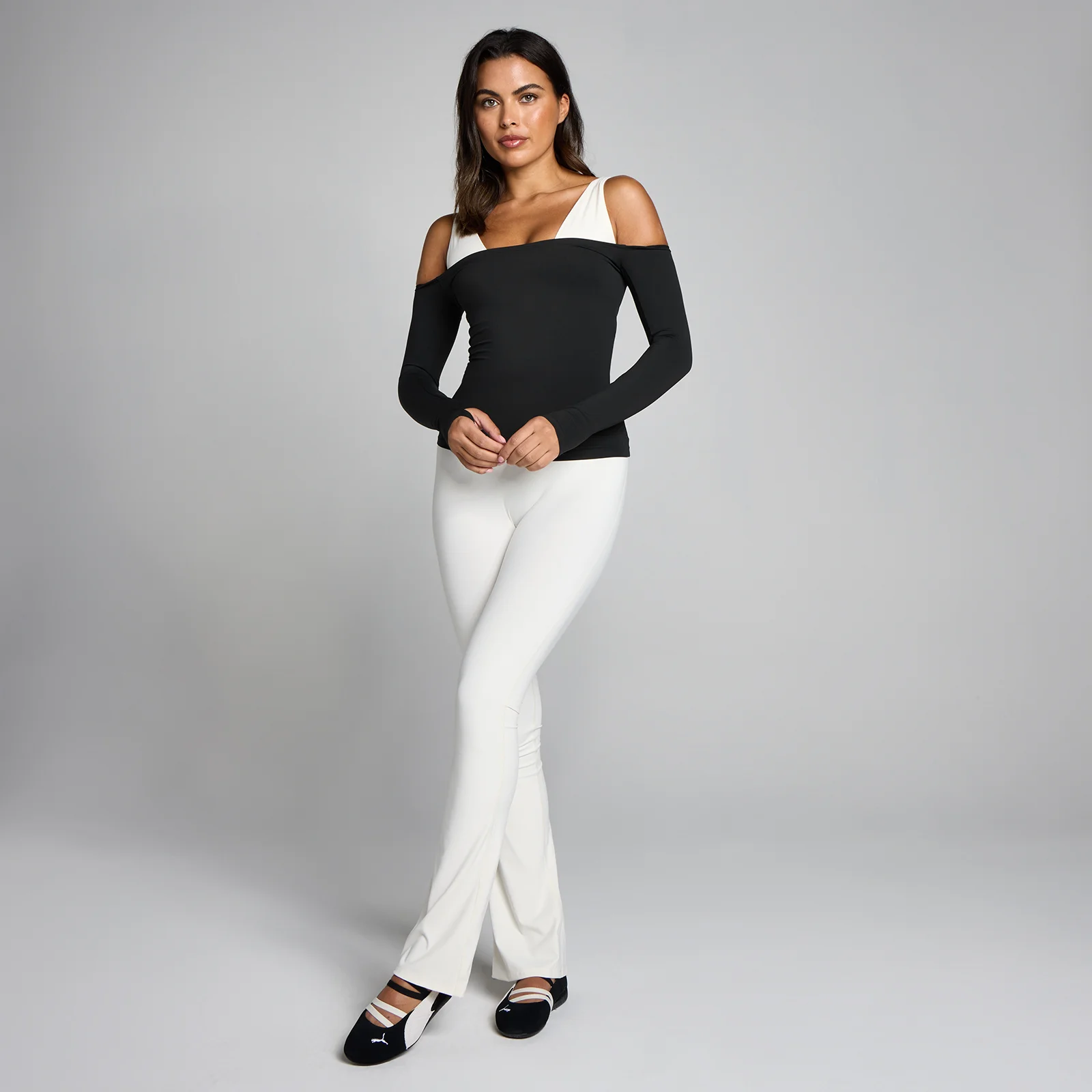 MP Ženska Tempo Off The Shoulder LS Top - Crna - S Slika 3