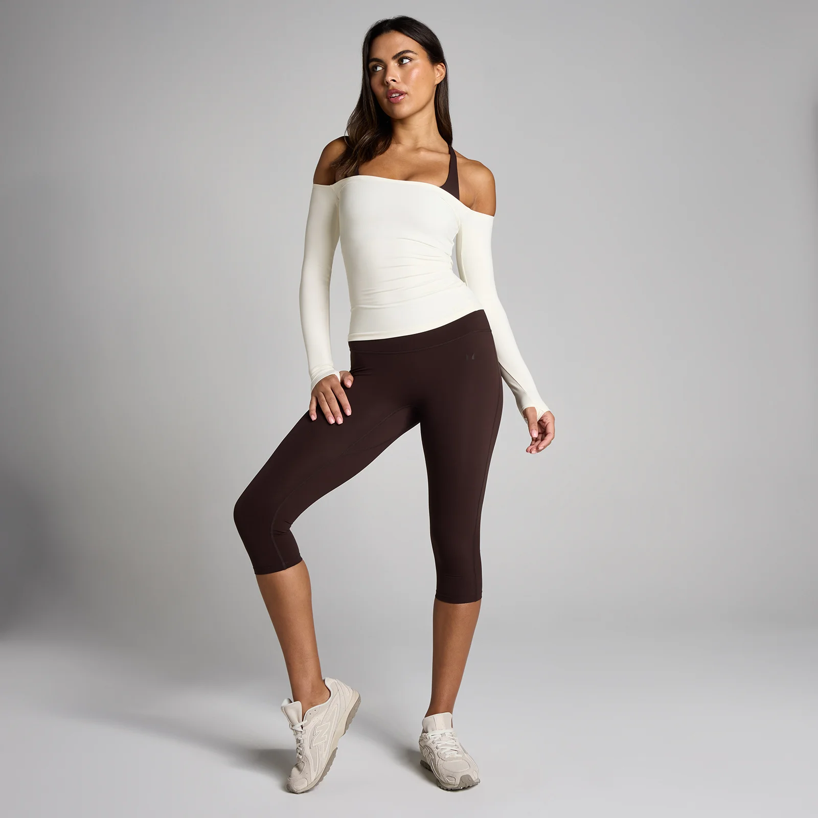 MP Ženska Tempo Off The Shoulder LS Top - Vanilija - XS Slika 3