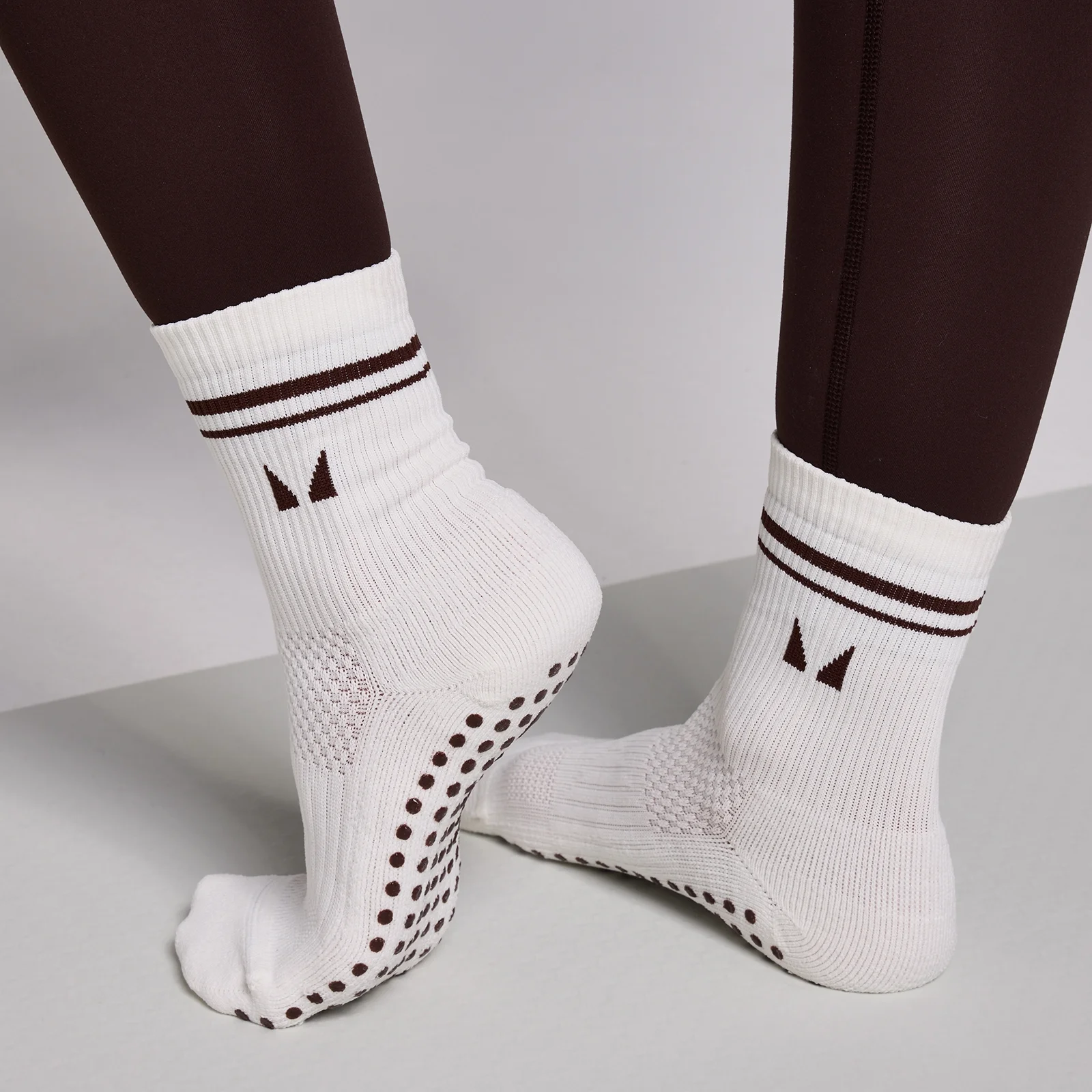 MP Pilates Socks (2 pack) - Cocoa/Pearl - UK 2-5 Slika 1