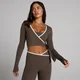 MP Ženske Tempo Contrast wrap top - Čokolada