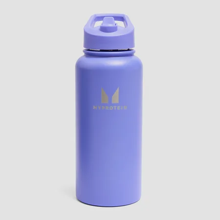 Myprotein reciklirana metalna boca sa slamkom 1 L - Plava