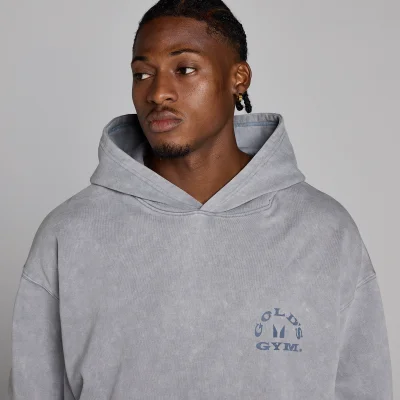 MP X Gold's Muška Washed Graphic Oversized Duksica s Kapuljačom - Steel Blue - L Slika 6