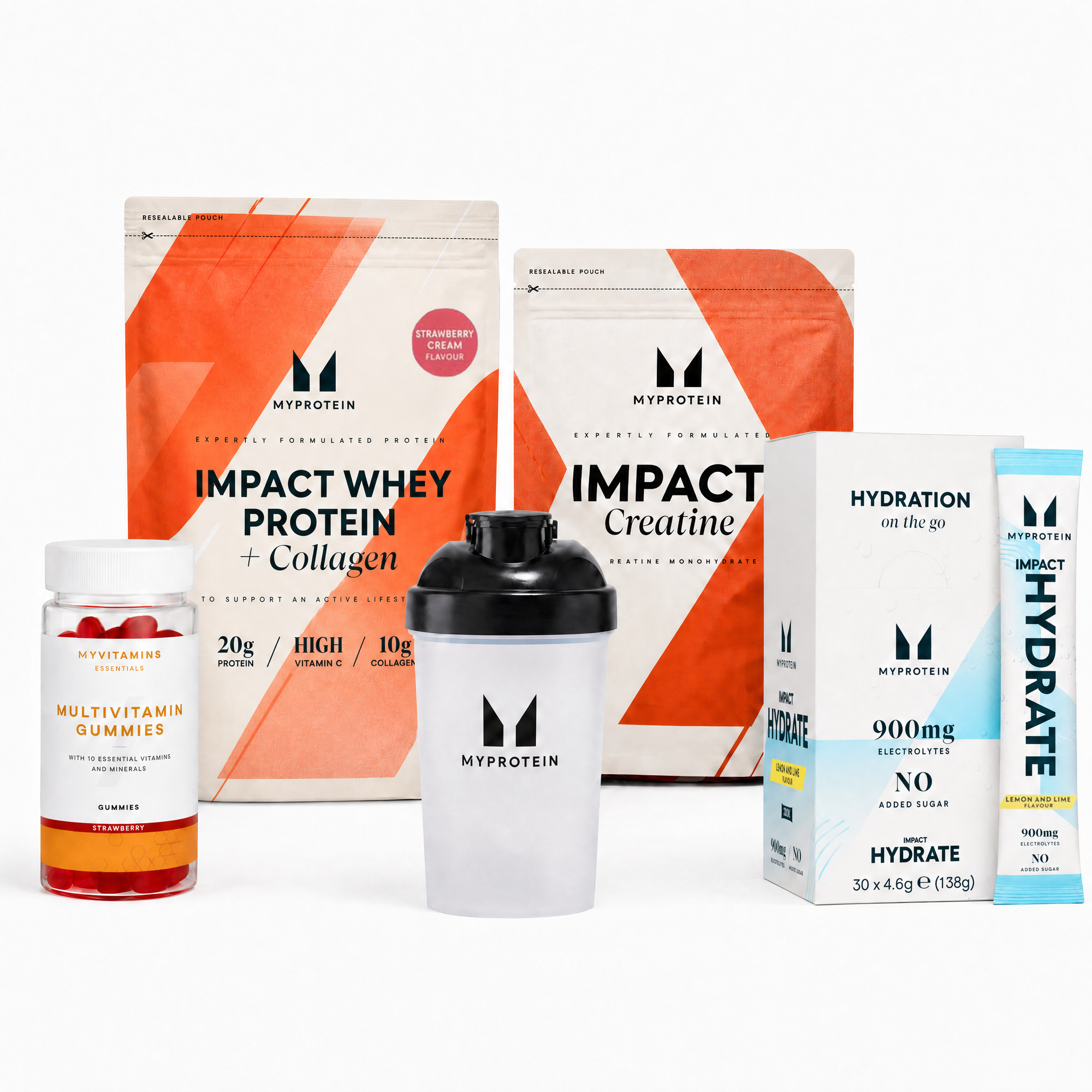 Impact Week Protein Bundle - Lemon & Lime - 30servings - Strawberry Cream Slika 1